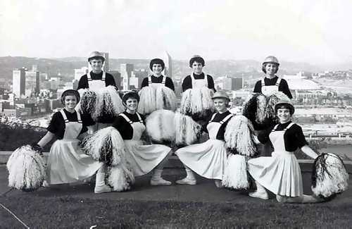 The NFL's first cheerleaders; Actual size=240 pixels wide